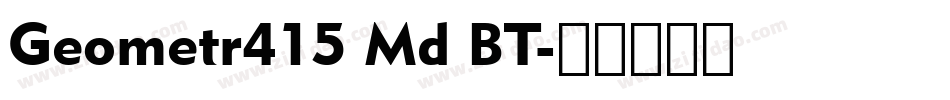 Geometr415 Md BT字体转换